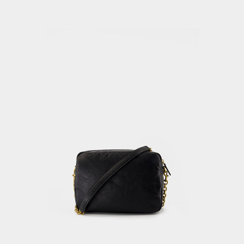 Sac Porté Épaule Monaco Small - Balenciaga - Cuir - Noir