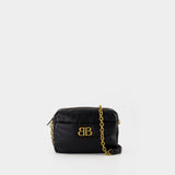 Sac Porté Épaule Monaco Small - Balenciaga - Cuir - Noir
