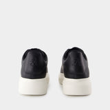 Sneakers Oversize - Alexander McQueen - Cuir - Noir