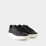 Sneakers Oversize - Alexander McQueen - Cuir - Noir