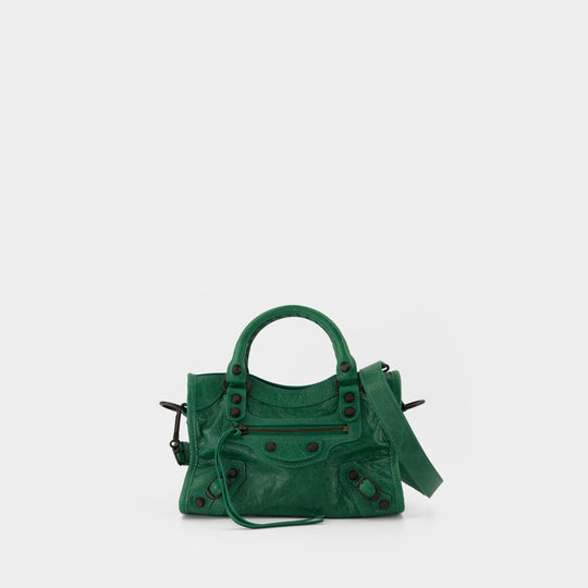 Sac À Bandoulière Le City Mini - Balenciaga - Cuir - Vert