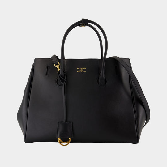 Sac À Main Hampton Carry All Small - Balenciaga - Cuir - Noir