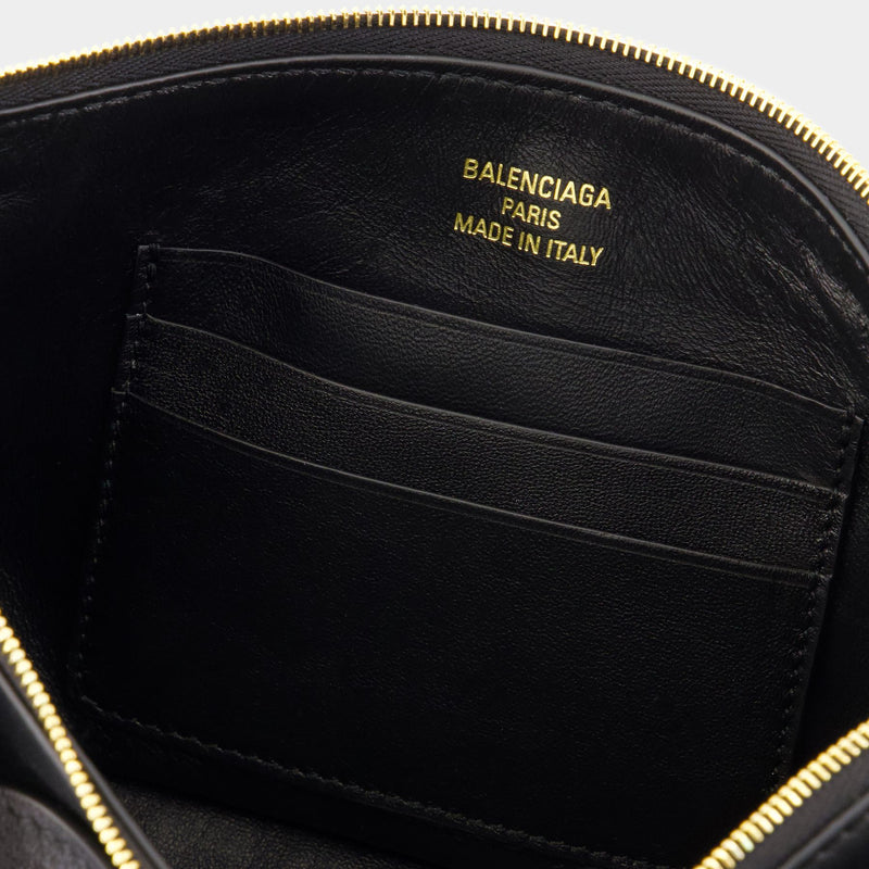 Sac Porté Épaule Rodeo Sling - Balenciaga - Cuir - Noir