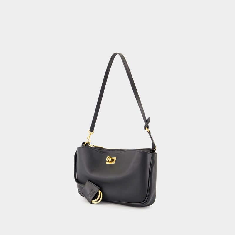 Sac Porté Épaule Rodeo Sling - Balenciaga - Cuir - Noir