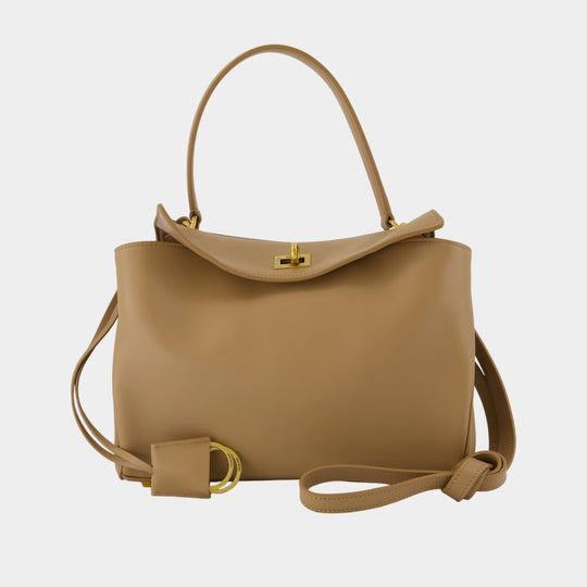 Sac À Main Rodeo Top Handle Small - Balenciaga - Cuir - Marron
