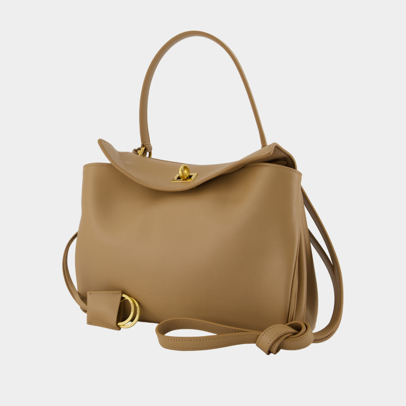 Sac À Main Rodeo Top Handle Small - Balenciaga - Cuir - Marron