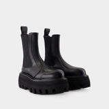 Bottines Rubber - Alexander McQueen - Cuir - Noir