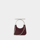 Sac À Main Mini Cross Bar - Alexander McQueen - Cuir - Rouge