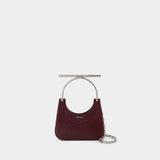 Sac À Main Mini Cross Bar - Alexander McQueen - Cuir - Rouge