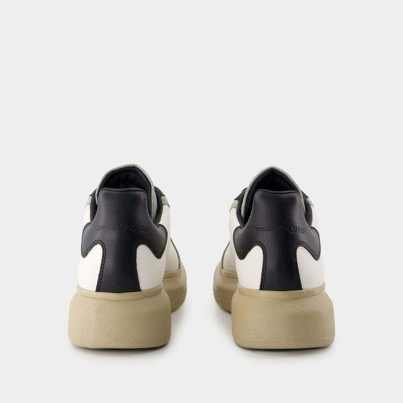 Sneakers Oversize - Alexander McQueen - Cuir - Blanc