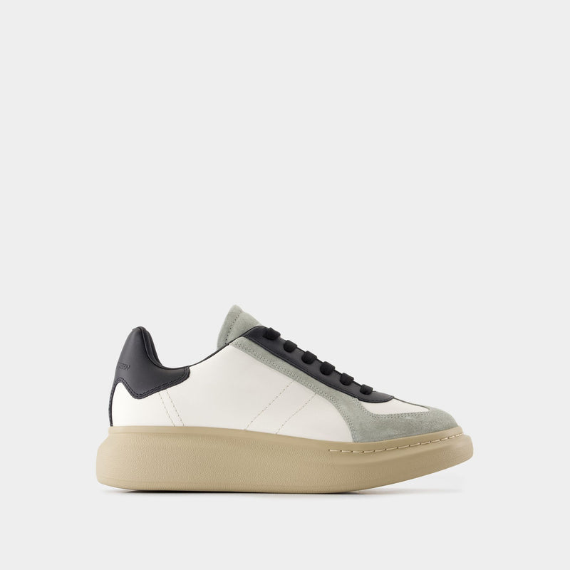 Sneakers Oversize - Alexander McQueen - Cuir - Blanc