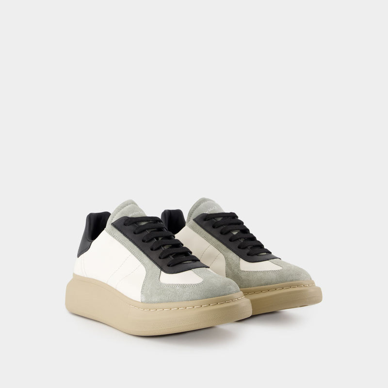 Sneakers Oversize - Alexander McQueen - Cuir - Blanc