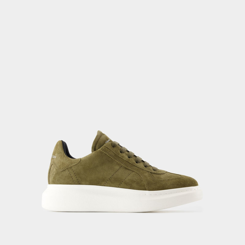 Sneakers Oversize - Alexander McQueen - Cuir - Kaki