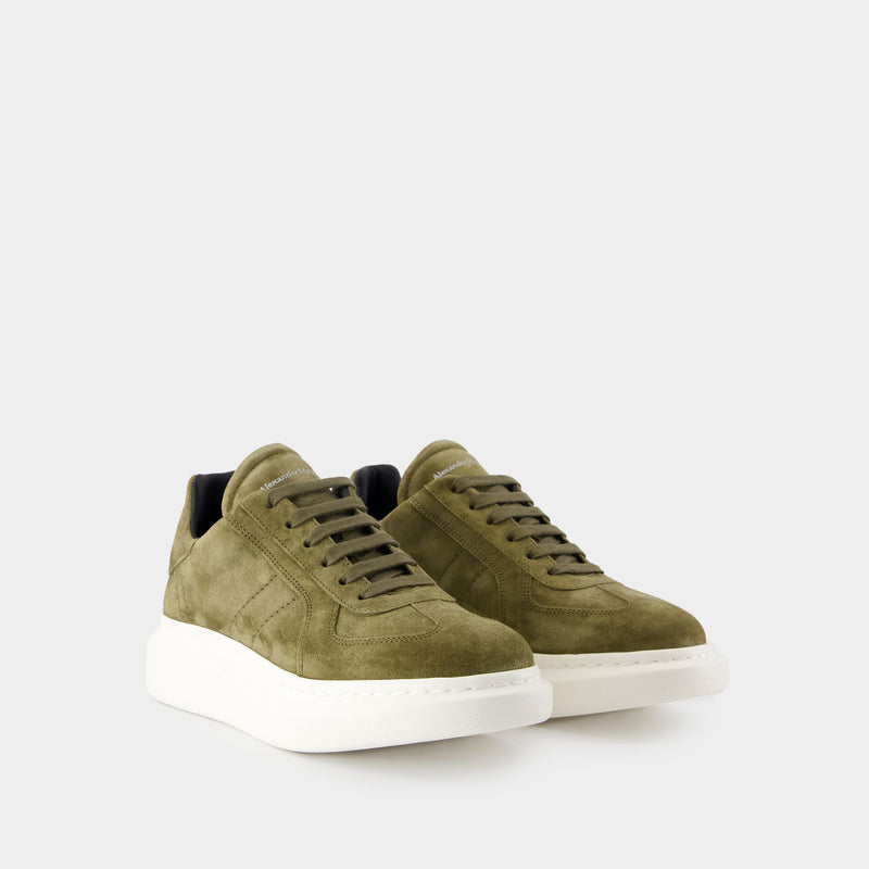 Sneakers Oversize - Alexander McQueen - Cuir - Kaki