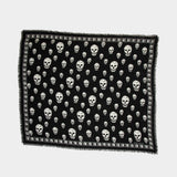 Écharpe Skull - Alexander McQueen - Soie - Noir