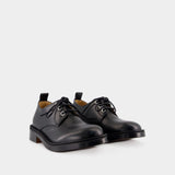 Derbies Lace Up - Alexander McQueen - Cuir - Noir