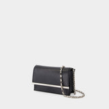 Sac À Main Mini Cross Bar - Alexander McQueen - Cuir - Noir/Argenté