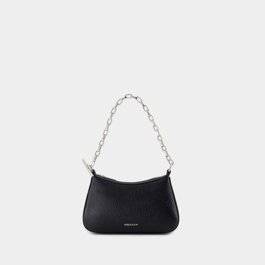 Sac À Main Mini Cross Bar - Alexander McQueen - Cuir - Noir