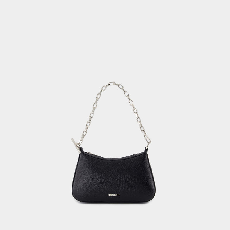 Sac À Main Mini Cross Bar - Alexander McQueen - Cuir - Noir