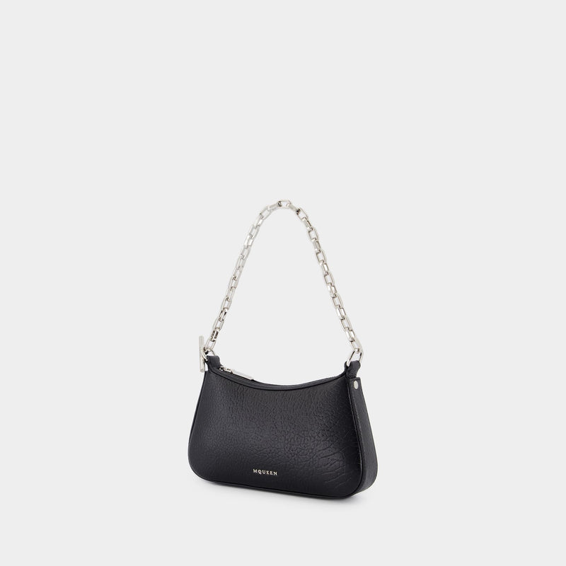 Sac À Main Mini Cross Bar - Alexander McQueen - Cuir - Noir