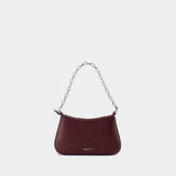 Sac À Main Mini Cross Bar - Alexander McQueen - Cuir - Rouge