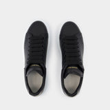 Sneakers Oversize - Alexander McQueen - Cuir - Noir