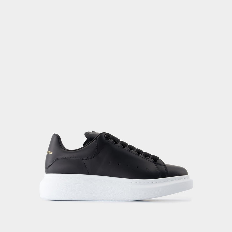 Sneakers Oversize - Alexander McQueen - Cuir - Noir