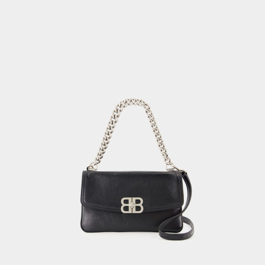 Sac À Bandoulière Bb Soft - Balenciaga - Cuir - Noir