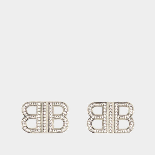 Boucles D'oreilles Bb 2.0 Xs - Balenciaga - Métal - Argenté