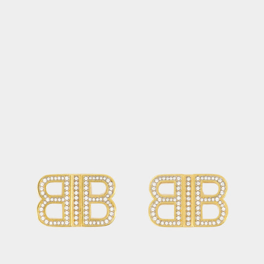 Boucles D'oreilles Bb 2.0 Xs - Balenciaga - Métal - Doré