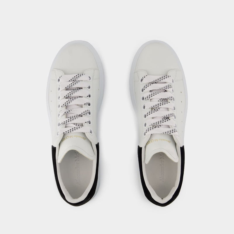 Sneakers Oversize - Alexander McQueen - Cuir - Blanc