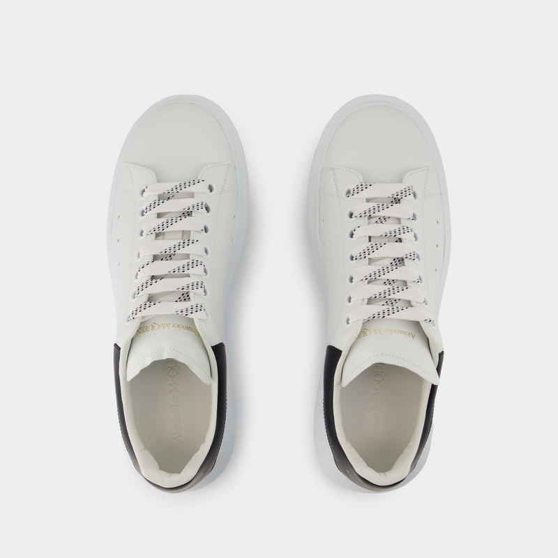 Sneakers Oversize - Alexander McQueen - Cuir - Blanc