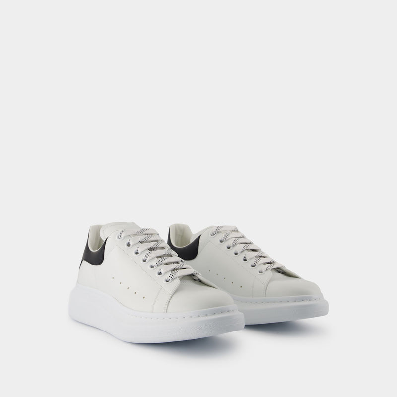 Sneakers Oversize - Alexander McQueen - Cuir - Blanc