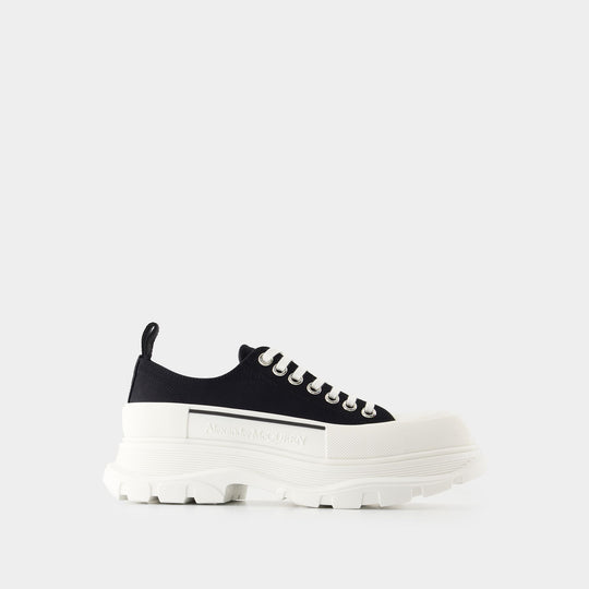 Sneakers Tread Slick - Alexander McQueen - Toile - Noir