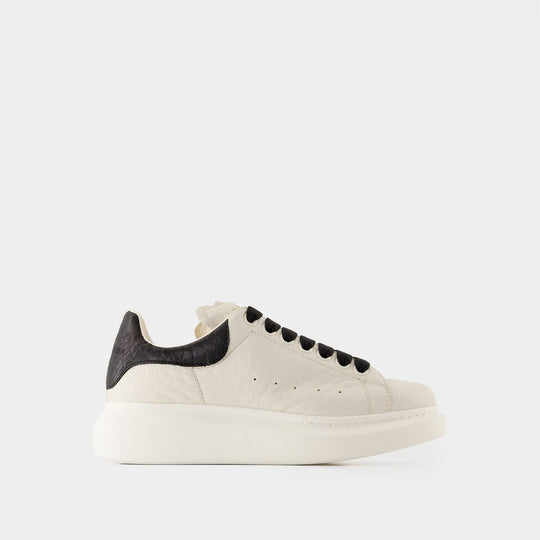 Sneakers Oversized - Alexander McQueen - Cuir - Blanc