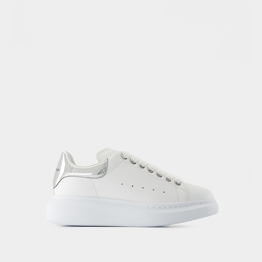 Sneakers Oversized - Alexander McQueen - Cuir - Blanc