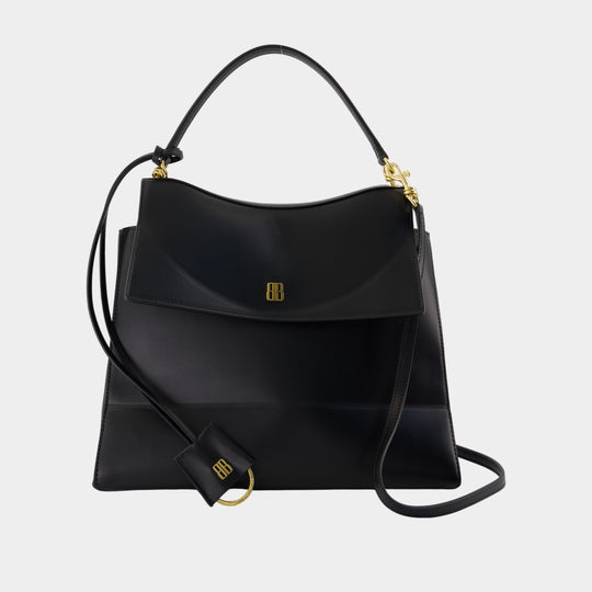 Sac À Main Nano Top Handle Medium - Balenciaga - Cuir - Noir