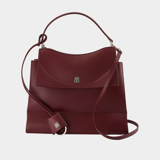 Sac À Main Nano Top Handle Medium - Balenciaga - Cuir - Bordeaux