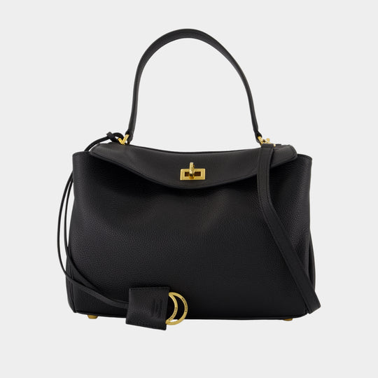 Sac À Main Rodeo Top Handle Small - Balenciaga - Cuir - Noir
