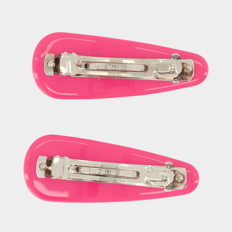 Barrettes Holli - Balenciaga - Métal - Rose