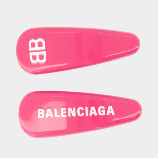 Barrettes Holli - Balenciaga - Métal - Rose