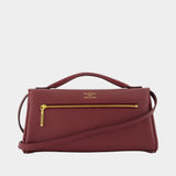 Sac À Bandoulière Bel Air Clap On - Balenciaga - Cuir - Bordeaux