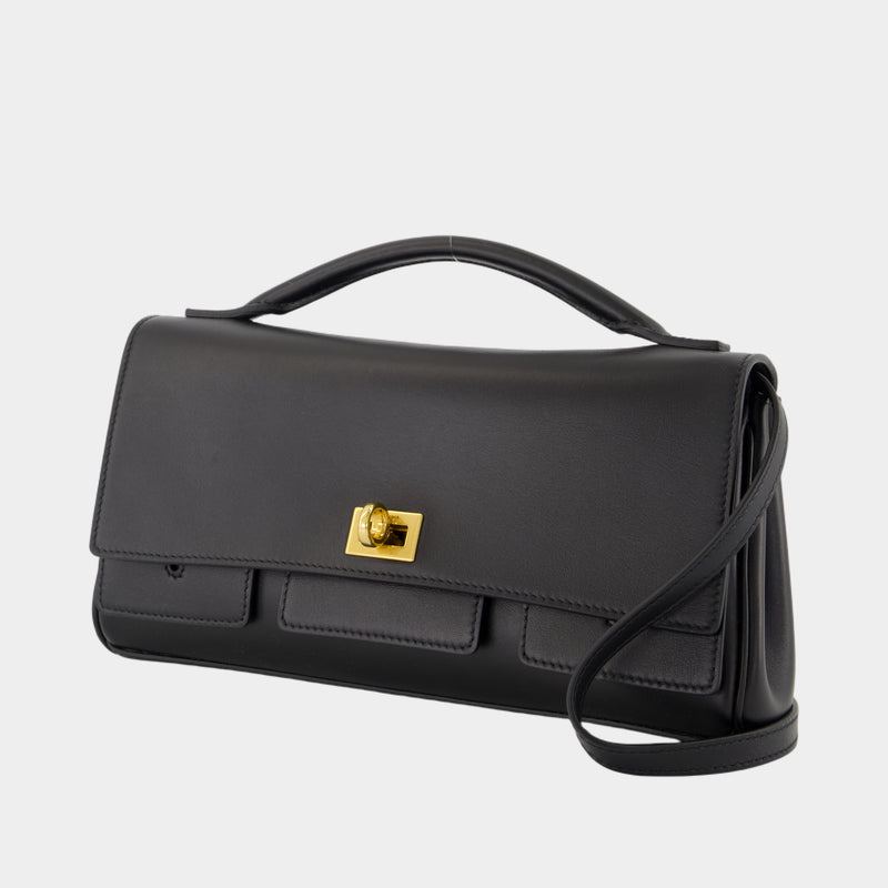 Sac À Bandoulière Bel Air Clap On - Balenciaga - Cuir - Noir
