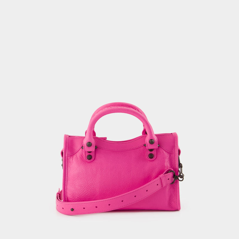 Sac À Bandoulière Le City Mini - Balenciaga - Cuir - Rose