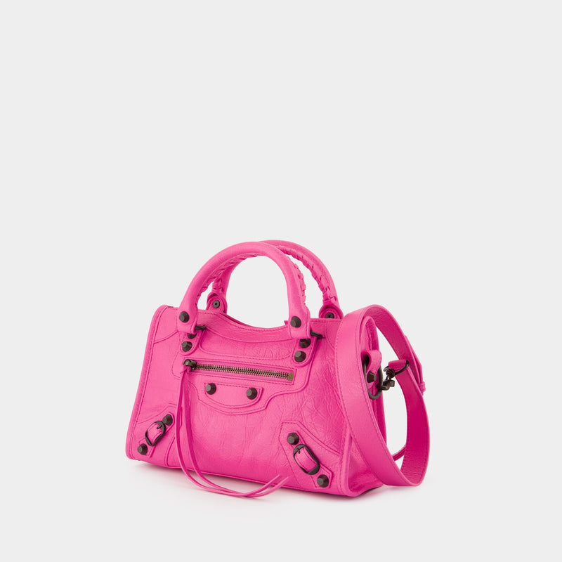 Sac À Bandoulière Le City Mini - Balenciaga - Cuir - Rose