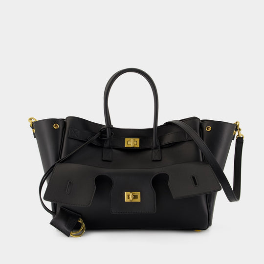 Sac À Main Bel Air Carry All Small - Balenciaga - Cuir - Noir