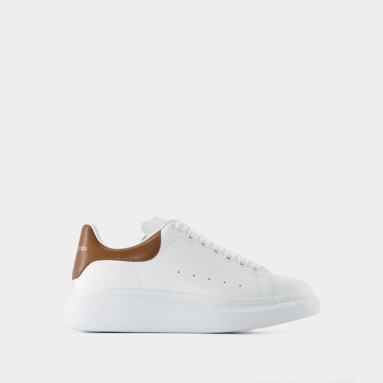 Sneakers Oversized - Alexander McQueen - Cuir - Blanc