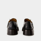 Mocassins T-Bar - Alexander McQueen - Cuir - Noir