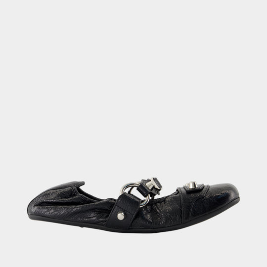Ballerines City L005 - Balenciaga - Cuir - Noir