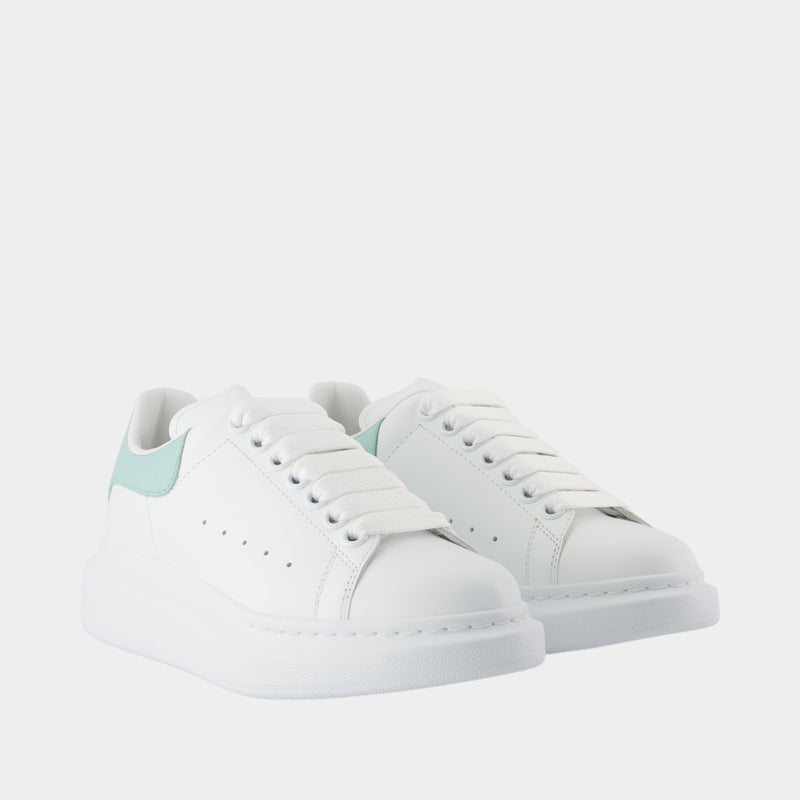 Sneakers Oversized - Alexander McQueen - Cuir - Blanc